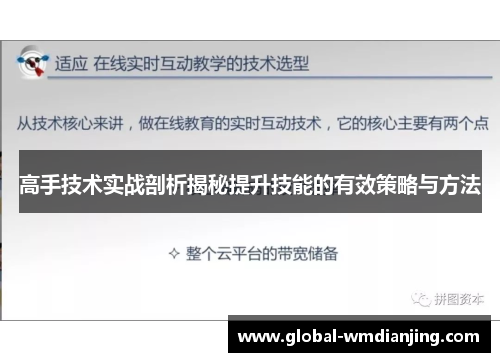 高手技术实战剖析揭秘提升技能的有效策略与方法